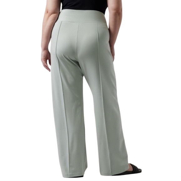 Athleta Eastbound Wide Pant Coastal Gray Women's 14 - Picture 2 of 8